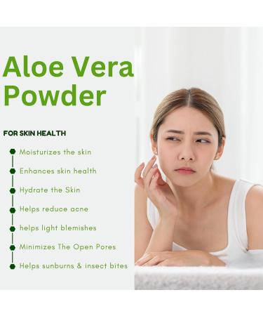 Hebhac Herbs Aloe Vera Powder Organic 227g (8oz) Aloe Vera Powder for Hair & Face | Aloe Barbadensis | AloeVera, Natural Hair & Skincare, Moisturizer, Herbal Cosmetics, Supports Immune System (8 oz) - Buy Online on GoSupps.com
