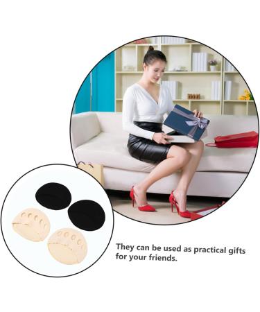 FRCOLOR Forefoot Pad Non Skid Socks - Comfortable Insoles for Heels & Sandals | 2 Pairs Cotton Socks for Women - Buy Online on GoSupps.com