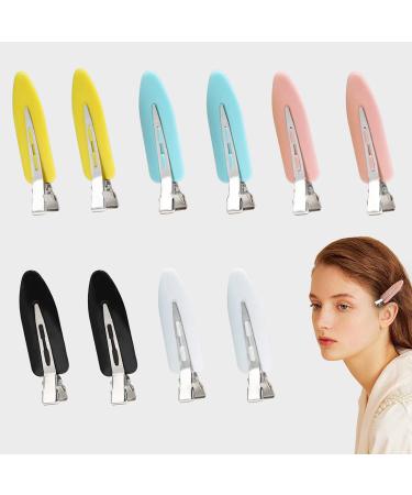 10PCS No bend Hair Clips  Morhom No Crease Hair Clips Styling Duck Bill Clips No Dent Alligator Hair Barrettes for Salon Hairstyle Hairdressing Bangs Waves Woman Girl Makeup Application Solid Color