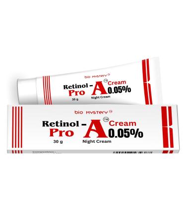 Retinol 0.05% For Night Repair Cream Face Moisturizer for Wrinkle Reduction Non-Greasy Formula for Daily Use 1.0 Oz Retinol Pro-0.05