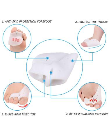 Toe Separator & Bunion Corrector Set - Forefoot Cushions for Hammer Toe - Bunion Pads for Men & Women (5 Pair) - Buy Online on GoSupps.com