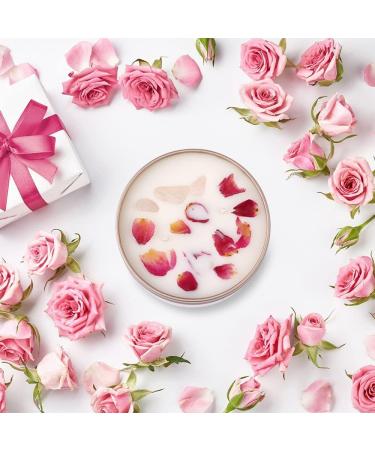 DNAMOFV Mother's Day Fragrance Candle | Handmade Organic Soy | Rose Leaves & Natural Crystals | Perfect Gift for Mom - 200g 50 Hours Burn Time - Buy Online on GoSupps.com