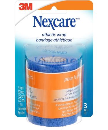 Nexcare Action Wrap Blue 3 - Stretchable Waterproof Support for Active Lifestyles | International Shipping Available - Buy Online on GoSupps.com