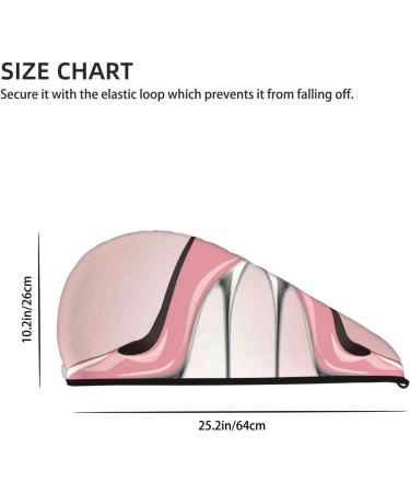 Microfiber Hair Drying Cap - Soft Absorbent Towel Wrap for Curly Long & Thick Hair | Quick Dry High Heel Butterfly Design - Buy Online on GoSupps.com