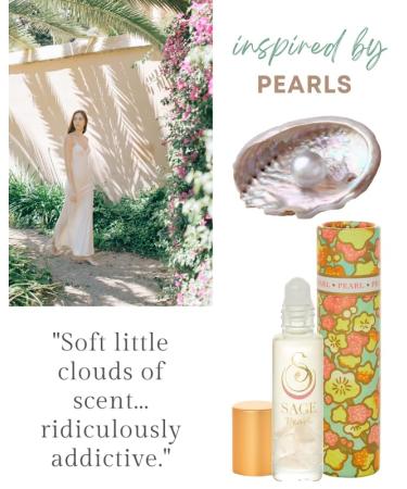 Pearl Gemstone Perfume Oil Roll-On by Sage- 1/4 oz Vegan & Cruelty-Free Subtle Scent Vanilla Sandalwood Musk Pearl 1/4 oz Gemstone Roll-On - Buy Online on GoSupps.com