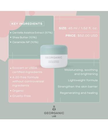 Centella Ceramide Moisturizing Balm - Best Cica Cream for Dry Skin | Nourishing Ceramide Moisturizer & Gotu Kola Cream for Intense Hydration - Buy Online on GoSupps.com