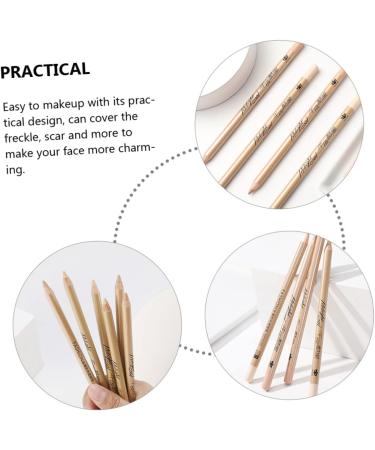 Healvian 4pcs Concealer Pen Makeup Concealer Pot Concealer Make up Concealer for Face Wooden White - Buy Online on GoSupps.com