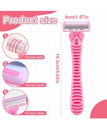 NHPY Women's Razor Set - 2 Razors + 8 Replacement Heads | Perfect for Intimate Areas & Facial Hair - Buy Online on GoSupps.com