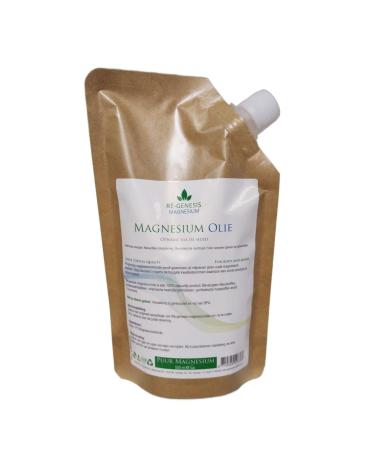 Magnesium Minerals Magnesium oil 400 ml refill standing pouch from R genesis for Magnesium spray bottle Magnesium oil for muscles