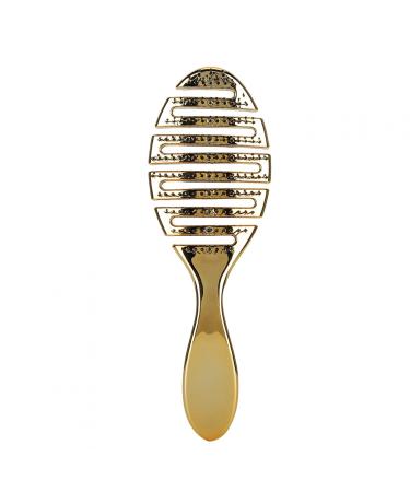Hairdressing Styling Comb Professional Oil Head Comb for Party for Home for Long Hair Curly Hair(Golden)