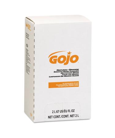 Gojo 7250 NATURAL ORANGE Smooth Lotion Hand Cleaner 2000 ml Bag-in-Box Refill 4/Carton