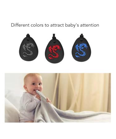 Buy Baby Bite Ring Necklace Set - 3 Silicone Chewing Toys for Girls | Calming & Coolable Teething Relief - Buy Online on GoSupps.com