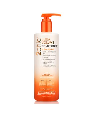 Giovanni Ultra-Volume Conditioner For Fine Limp Hair Papaya + Tangerine Butter 24 fl oz (710 ml)