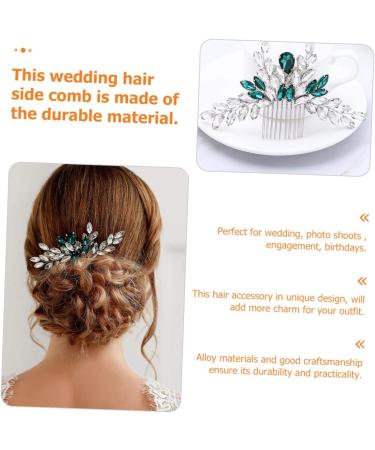 Didiseaon Bridal Comb Hair Decorations Bride Hair Clip Hair Teasing Comb Decorative Hair Clips Hair Side Comb Rhinestone Hair Clip Accessories The Side Alloy Dinner Party Hair up - Buy Online on GoSupps.com
