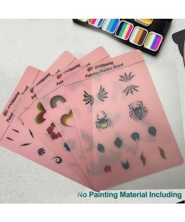Face Painting Practice Board - Reusable Body Paint Templates & Exercise Sheets for Skill Development | HNShining - Buy Online on GoSupps.com