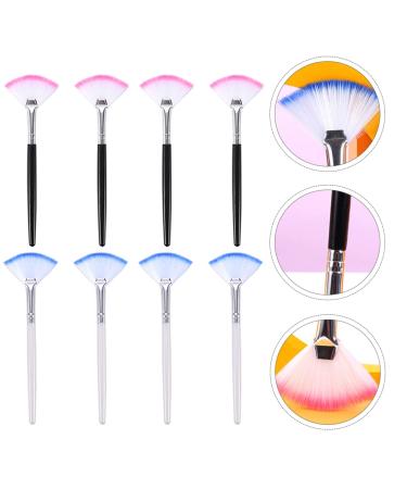 FRCOLOR 8pcs Fan Mask Brush Set - Soft Makeup Applicator Tools for Beauty & Facial Care - Ideal for Masks & Cosmetics - Black & White 15.5x4.5cm - Buy Online on GoSupps.com