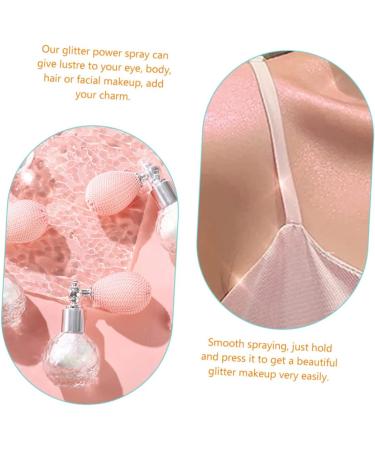FOMIYES Glitter Eye Shadow 2pcs High Gloss Dusting Makeup Eyeshadow Highlighter Powder Spray for Body Flash Powder Diamond Miss 1 count (Pack of 1) Pinkx2pcs - Buy Online on GoSupps.com