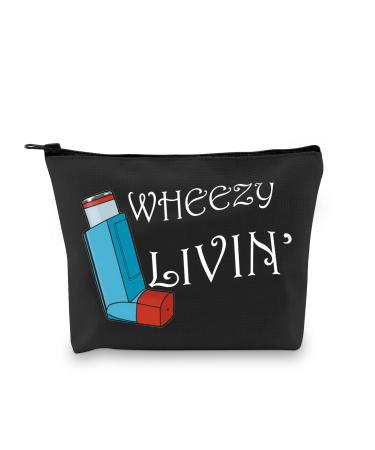 G2TUP Asthma Inhalator Gift Asthma Inhaler Medicine Bag Wheezy Livin Inhaler Pouch (Wheezy Livin )