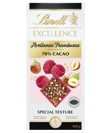 Lindt - Raspberry Hazelnut Tablet 70% Cocoa EXCELLENCE - Dark Chocolate - 100g