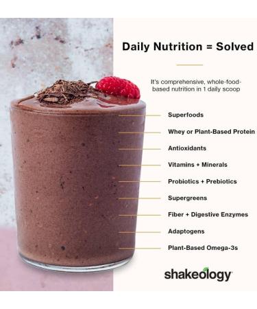 Shakeology Sampler Pack - Gluten Free Whey Protein Powder Superfood Shake with Probiotics & Adaptogens 16g Plant Protein - 10.4 Oz - Buy Online on GoSupps.com
