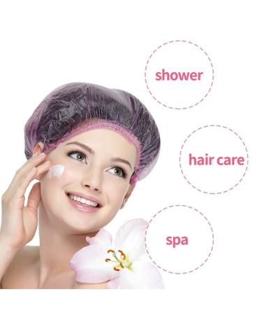 Shintop Disposable Shower Caps for Women - 100 Pack Individually Wrapped Hair Caps - Large Elastic Bath Cap for Home, Hotel, Salon & Spa - Pink - Buy Online on GoSupps.com