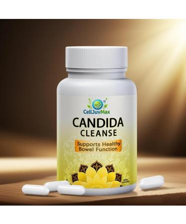 BENIX Candida Cleanse Herbal Gut Support Supplement with Oregano Wormwood & Black Walnut | Caprylic Acid Blend for Digestive Balance | 60 Vegan Capsules - Buy Online on GoSupps.com