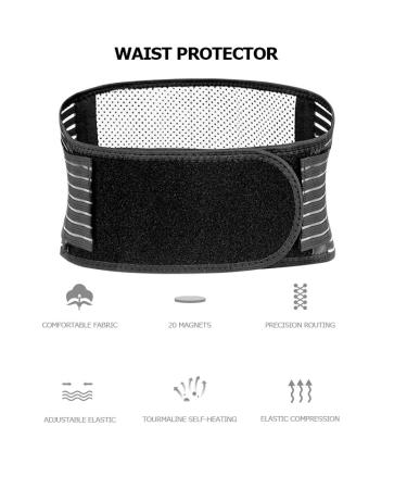 Konxi Lumbar Spine Support Belt - 20 Magnet Heating Therapy for Pain Relief | Magnetic Field Lower Back Bandage - Buy Online on GoSupps.com