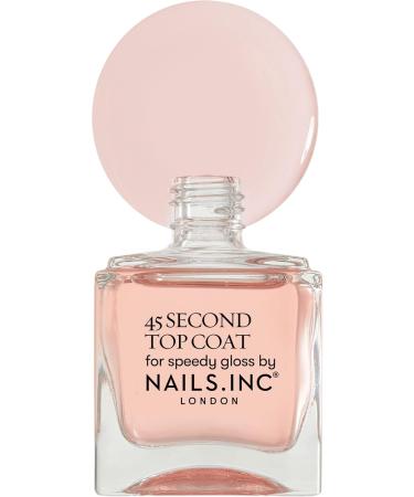 Nails.INC Gel 45 Second Top Coat Quick Drying Formula Dries in 45 Seconds Enriched with Retinol for a Chip Resistant Finish Cruelty Free Vegan clear - Buy Online on GoSupps.com