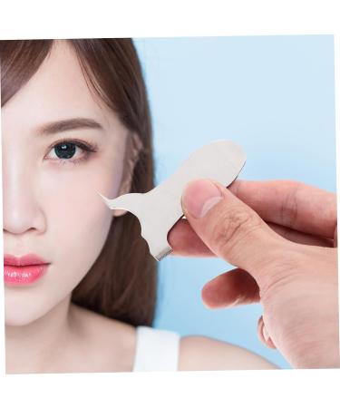 Angoily Cosmetic Bottle Labels Stainless Steel Alphabet Eyelash Brush Assistant Curling Eyelash Comb (Silver T) Tools Supplies Letter Silver Hair Beads - Buy Online on GoSupps.com