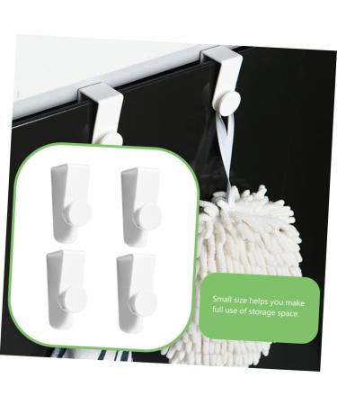 Cabilock 6pcs Hook up Wall Mount Clothing Rack Door Clothes Hanger Over Door Hanging Hooks Shower Door Porch 7.3X3X2.5CM White - Buy Online on GoSupps.com