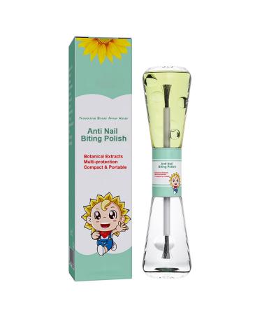 Anti Nail Biting Nail Polish - Nail Biting Prevention - Stop Nail Repair Nail Varnish - Discourages Nail Biting & Thumb Sucking For Children & Adults - Safe Natural Plant Extract - 10ml
