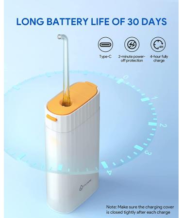 Cordless Water Flosser for Teeth Cleaning - Rechargeable & Portable Oral Irrigator with 3 Modes, 4 Jet Tips, and Mini Travel Kit - IPX7 Waterproof - Buy Online on GoSupps.com
