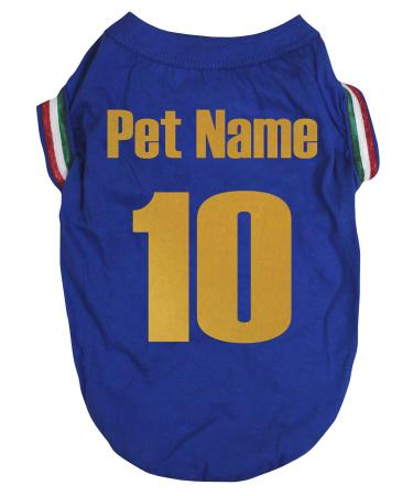 Petitebelle Customizable National Themed Dog Shirt (Italy-1 XXX-Large) Italy-1 XXX-Large