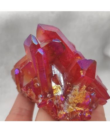 Natural Crystal Rough Natural Quartz Crystal 1pcs Natural Crystal Quartz Cluster Colourful Specimen Electroplating Coated Stone Home Decoration Craft Home Office Decor (Size : 150-200g) - Buy Online on GoSupps.com