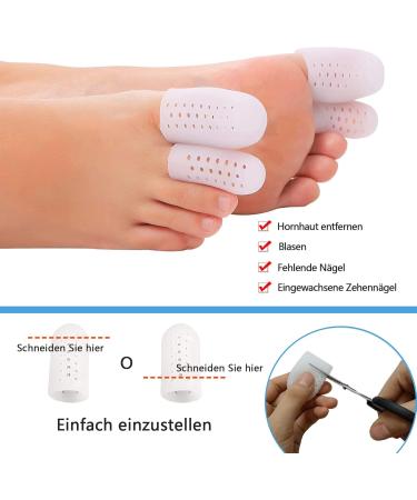 12PC Gel Toe Caps | Breathable Silicone Big Toe Protection for Blisters Hammer Toe & Pain Relief - Unisex - Buy Online on GoSupps.com