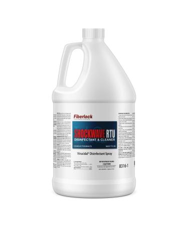 Fiberlock ShockWave RTU Disinfectant Cleaner 1 Gallon Ideal for Water Restoration & Flood Mitigation Hospital Grade Disinfectant Ready-To-Use Formula 128 Fl Oz (Pack of 1)