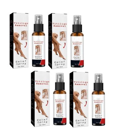 NONROT Vitiligo Removal Relief Spray Vitiligo Removal Relief Spray Vitiligo Skin Repair Spray for Skin Care Reduces White Spots on Skin (Color : 4Count (Pack of 4))
