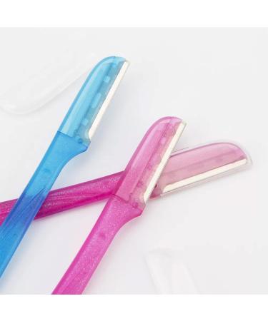 Nylea 3-Pack Eyebrow Razor Trimmer for Women | Extra Precision Peach Fuzz Remover | Disposable Dermaplane Facial Hair Shaper | Dermaplaning Shaving Tool - 3 Count - Buy Online on GoSupps.com