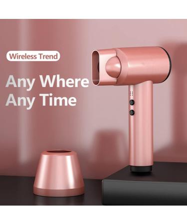 Portable Cordless Hair Dryer w/6 Temperature Setting Hand-held Wireless Hair Dryer 5000mAh Rechargeable Blow Dryer for Blowing Hair Painting Drying - Buy Online on GoSupps.com