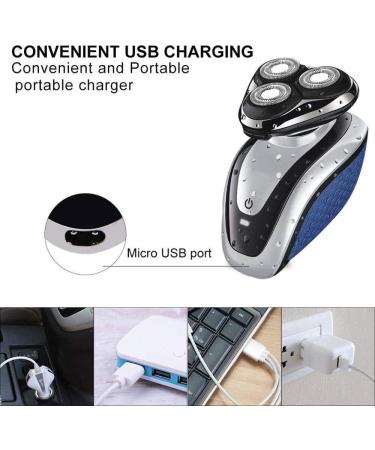 Buy Electric Shavers for Men | Waterproof 2-in-1 Rotary Razor | USB Rechargeable & Travel-Friendly - Buy Online on GoSupps.com