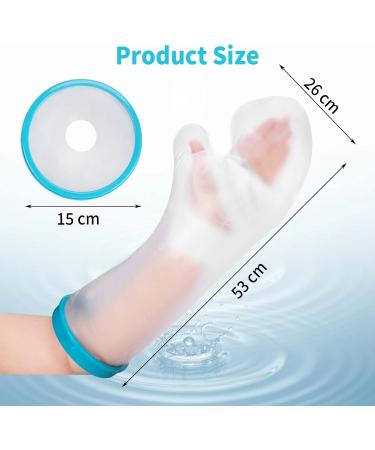 Kesntto Waterproof Hand Cast Cover Bath Shower Arm Cast Cover PVC Waterproof Full Protective Cover Adult Arm Cast Cover for Shower - Buy Online on GoSupps.com