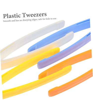Toyvian 20pcs Plastic Kids Tweezers for Emergency Kit - Child-Friendly Short Hair Tweezers - Buy Online on GoSupps.com