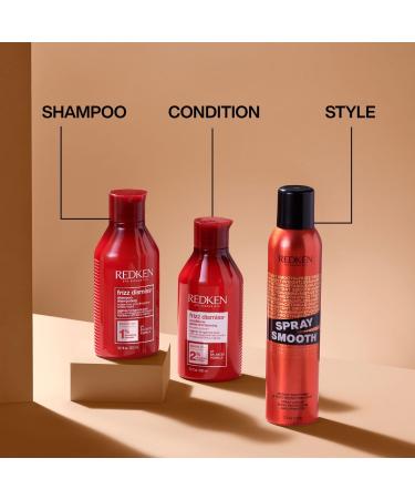 REDKEN Frizz Dismiss Shampoo & Conditioner Set for Frizzy Hair - Smooth & Manage Frizz - Sulfate Free - 10.1 Fl. Oz (Pack of 2) - Buy Online on GoSupps.com