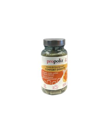 PROPOLIA - Digestive comfort - Promotes digestion and gastrointestinal well-being- Propolis, Algae, Pollen & Clay - Dietary supplement - Made in France - 120 capsules - 1 month