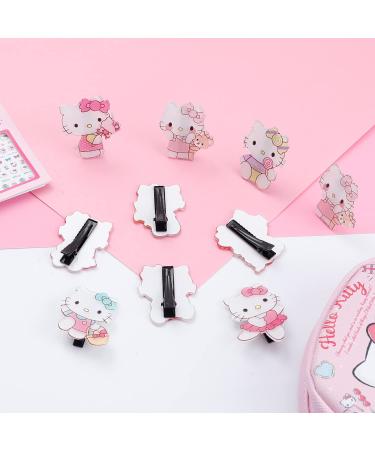 Japanese Character Hair Accessories Set - Kuromi Melody Hair Clips, Cinnamoroll Pompom Purin Hair Ties, Hello Kitty 10pcs - Perfect Gift for Girls - Buy Online on GoSupps.com