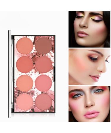 Blush and Highlighter Palette - 8 Pigmented Shades for Easy Contouring and Long-lasting Glow - Buy Online on GoSupps.com