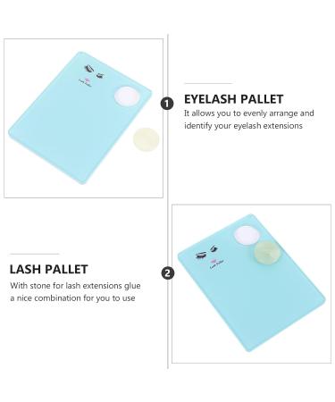 Fomiyes 3-Piece Crystal-Patterned Tile Extension Tool Set - Green Seal Loose Professional Jade Tool Holder for Eyelash Display (12x9cm) - Buy Online on GoSupps.com
