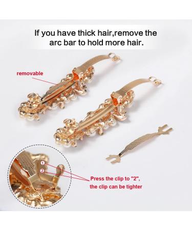 4-Piece Butterfly Hair Clips Set for Women & Girls | Rhinestone & Pearl Hair Accessories | Perfect for Parties Weddings & Everyday Use - Buy Online on GoSupps.com