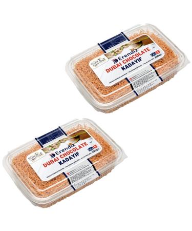 Pufai Erendiz Kadaifi Special Dubai Chocolate Dough, Angel Hair, 2 Skeins in Good Quality Practical Packaging, Long Lasting, 200 g