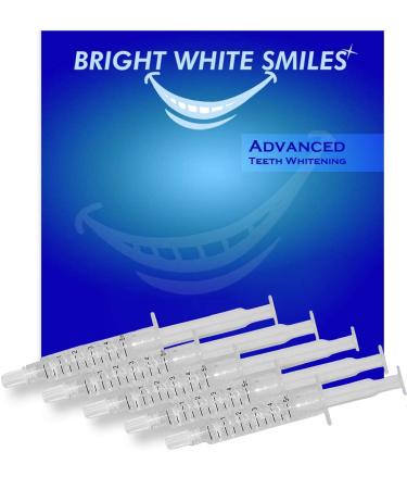 Bright White Smiles Teeth Whitening Kit, 35% Carbamide Peroxide Gel for Professional Results at Home, Whiter Refill System Includes 5X 5cc/ml Syringes